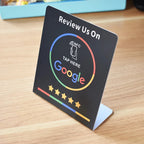 Programmable NTAG215 Google Review Card - NFC Table Display