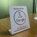 Programmable NTAG215 Google Review Card - NFC Table Display