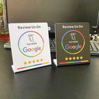 Programmable NTAG215 Google Review Card - NFC Table Display